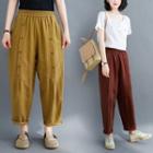Double Breasted Wide-leg Pants
