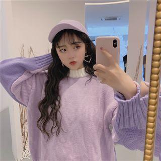 Drop Shoulder Loose Sweater