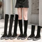 Elastic Mid-calf Boots / Tall Boots / Over-the-knee Boots