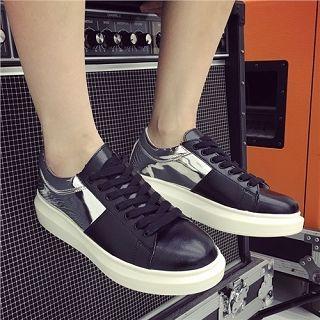Panel Lace-up Sneakers