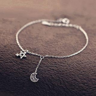 Star & Crescent Bracelet As Shown In Figure - One Size