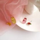Non-matching Fruit Drink Earring