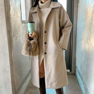Single-breasted Raglan Coat
