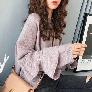 Ruffled Knit Sweater