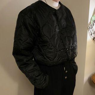 Quilted Double Breasted Jacket