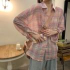 Plaid Shirt / Camisole