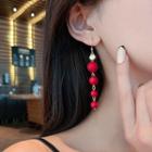 Red Pearl Earring  - As Shown In Figure