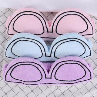 Eyeglasses Print Coral Fleece Face Wash Headband As Shown In Figure - One Size