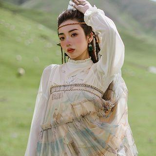 Deer Embroidered Blouse