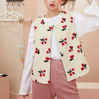 Cherry Pattern Vest