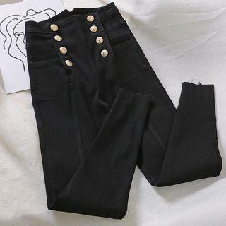 Double-breasted Harem Pants