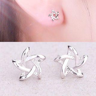 Star Ear Stud Pentagram - One Size