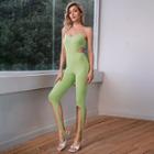 Spaghetti Strap Cut-out Stirrup Jumpsuit