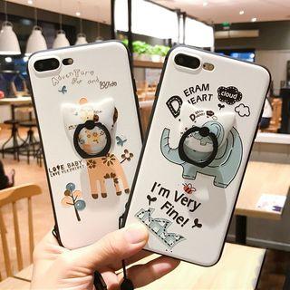 Ring Stand Print Mobile Case - Iphone 7 / 7 Plus / 6s / 6s Plus