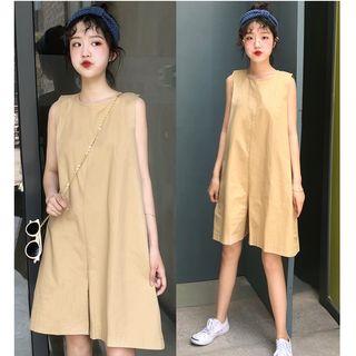 Sleeveless Wide-leg Cargo Playsuit