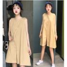 Sleeveless Wide-leg Cargo Playsuit