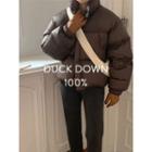 Mock-neck Duck-down Padded Jacket One Size