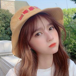 Chinese Character Print Bucket Hat