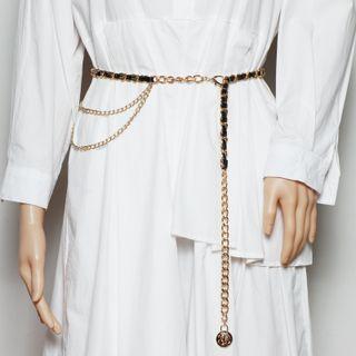 Chain Belt Black & Gold - One Size