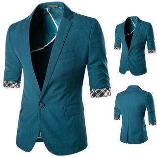 Panel Elbow-sleeve Blazer