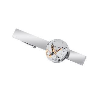 Elegant High-end Mechanical Movement Tie Clip Silver - One Size