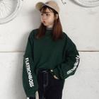 Lettering Patch Pullover