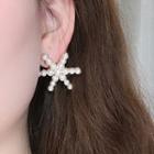 Faux Pearl Stud Earring Be1312 - Beige - One Size
