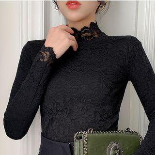 Lace Long-sleeve Top / Set