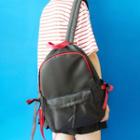 Plain Bow Accent Backpack