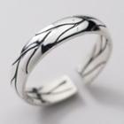 925 Sterling Silver Open Ring 1pc - Silver - One Size