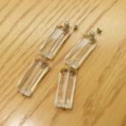 Transparent Drop Earrings White - One Size