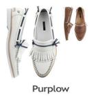 Contrast Trim Loafers