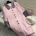 Furry Collar Single-breasted Coat