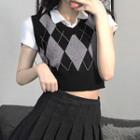Argyle Sweater Vest / Skirt / Shirt / Tie / Set