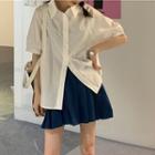 Short Sleeve Shirt / Pleated Skirt