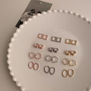 Alloy Square / Hoop Earring (various Designs)