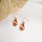 Alloy Geometric Dangle Earring 1 Pair - Red & Pink - One Size