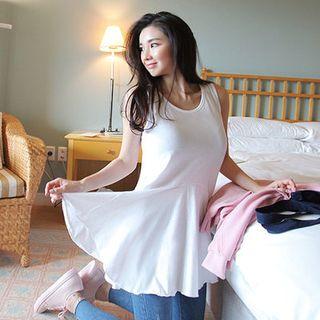 Godet-hem Cotton Tank Top