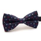 Dotted Bow Tie Dark Blue - One Size