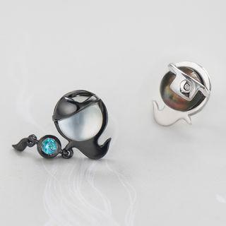 Non-matching Ghost Earring Earring - As Shown In Figure - One Size