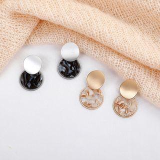 Acrylic Ear Stud Gold - One Size