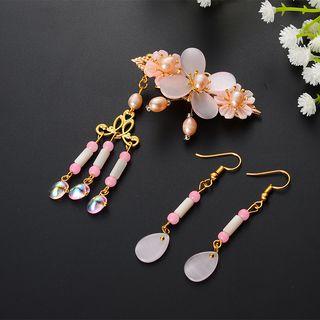 Retro Shell Flower Hair Clip E38 - 1 Pc - Hair Clip - One Size