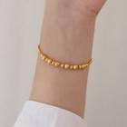 Beaded Bracelet Bead Bracelet - Gold - One Size
