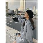 Set: Balloon-sleeve Boxy-fit Top + A-line Miniskirt One Size