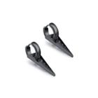 Fashion Personality Plated Black Titanium Triangle Steel Stud Earrings Black - One Size