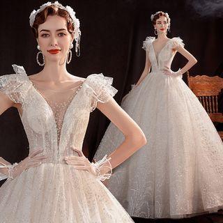 Sequined Wedding Ball Gown