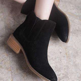 Low-heel Genuine-leather Chelsea Boots