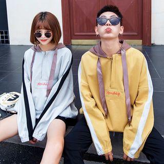 Couple Matching Loose-fit Hooded Pullover