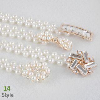 Faux Pearl Belt