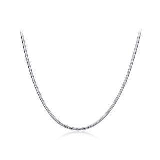 Fashion Simple Snake Necklace Silver - One Size